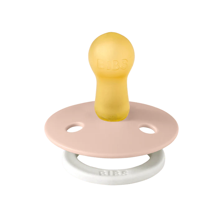 BIBS Dummies Colour GLOW 2 PACK - Blush/Vanilla