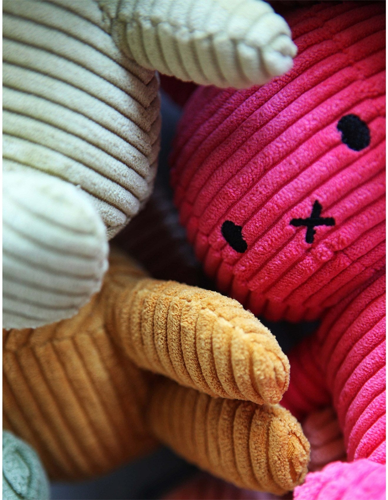 Miffy Plush Sitting Corduroy Fuchsia (23cm)
