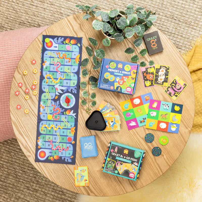 Tiger Tribe Crazy 8s + Go Fish! - Card Game Set