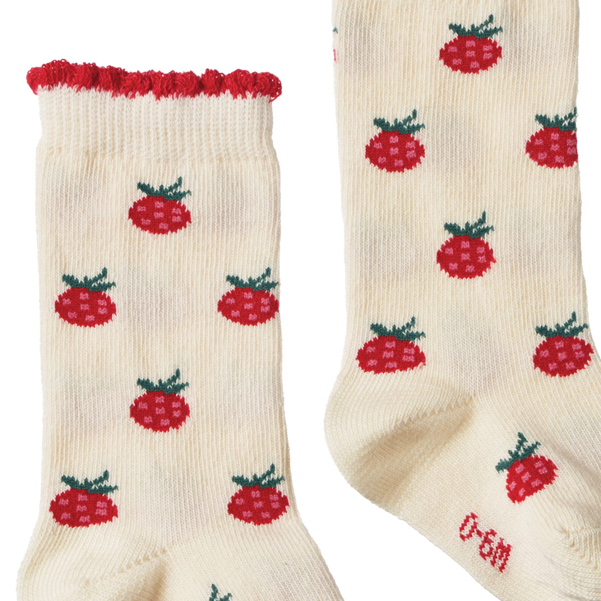 Nature Baby Cotton Socks - Raspberry Print