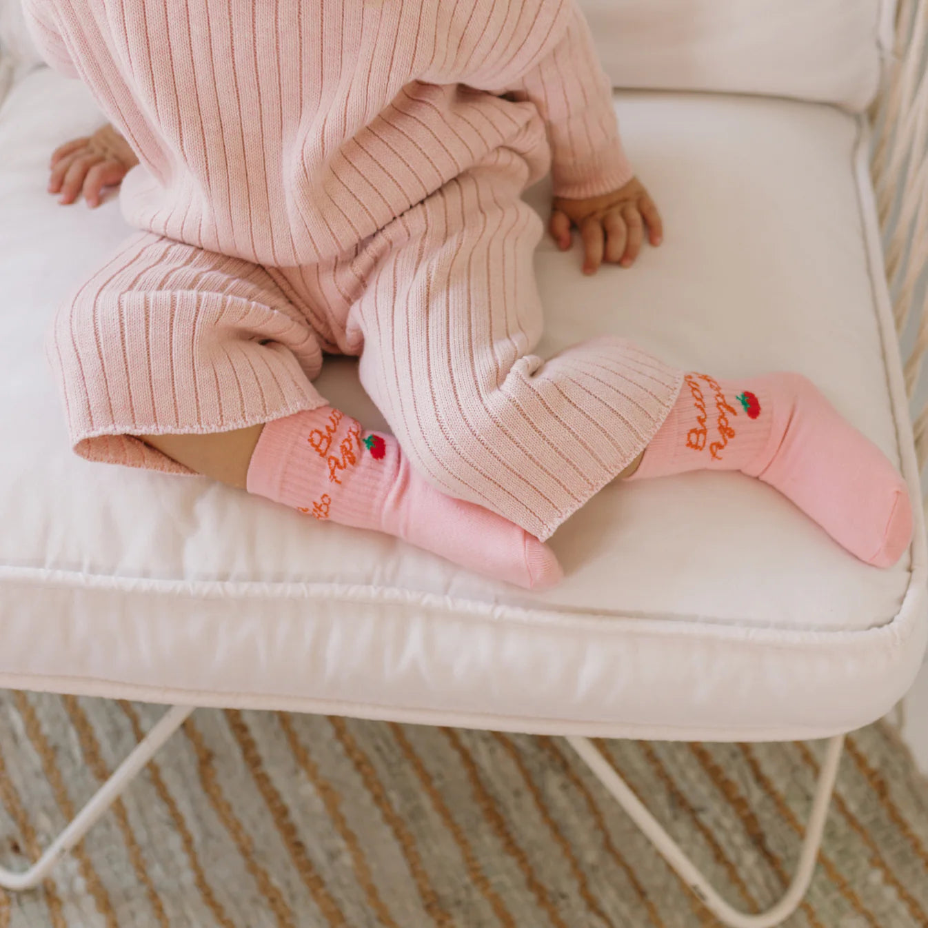Golden Children Buon Appetito Socks Pink Parfait