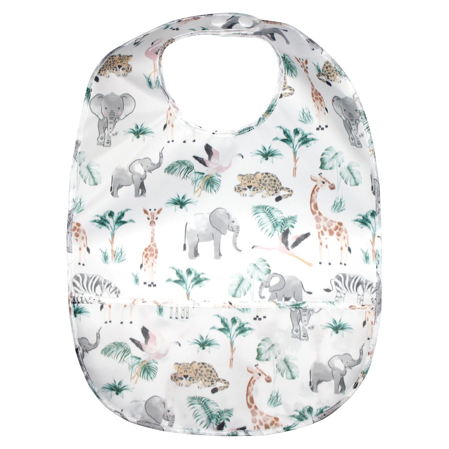Wipeable Bib - Safari Animals by Mister Fly