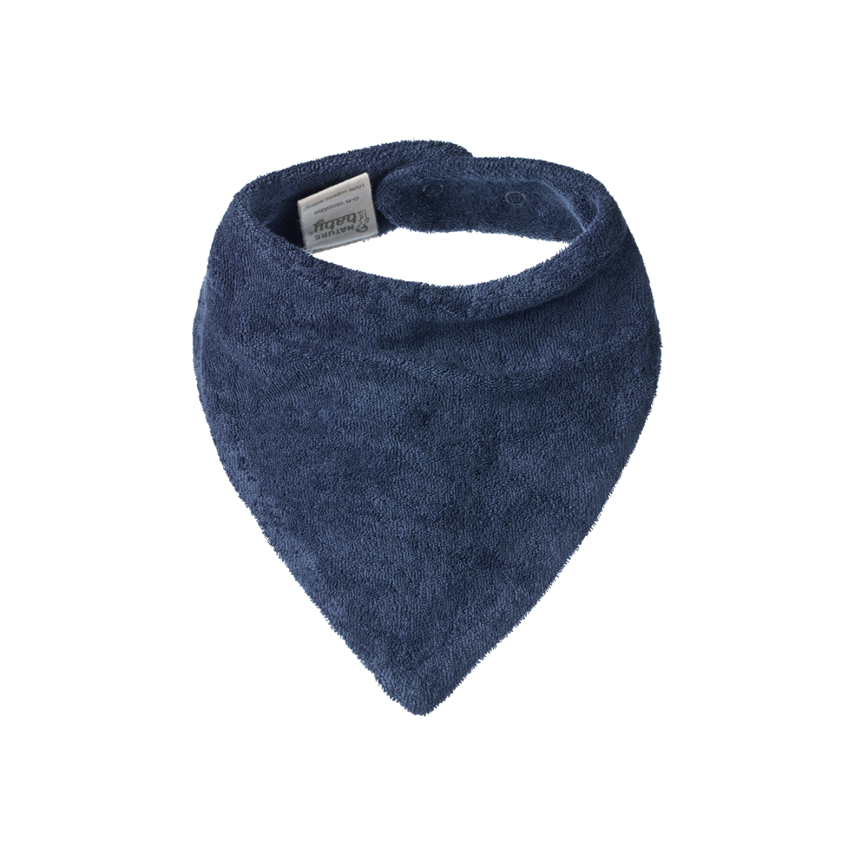 Nature Baby Terry Triangle Bib Vintage Indigo