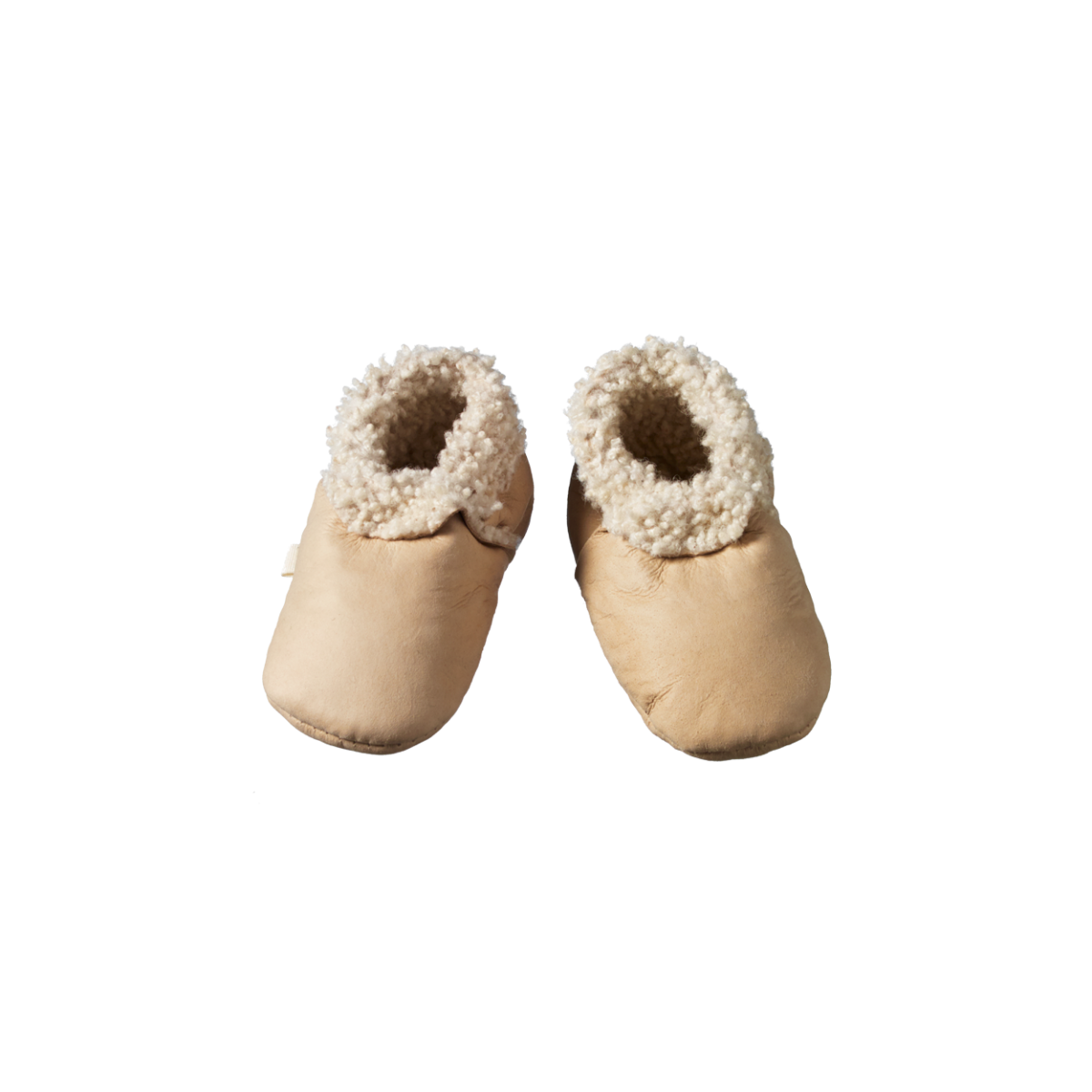 Nature Baby Lambskin Booties - Cream