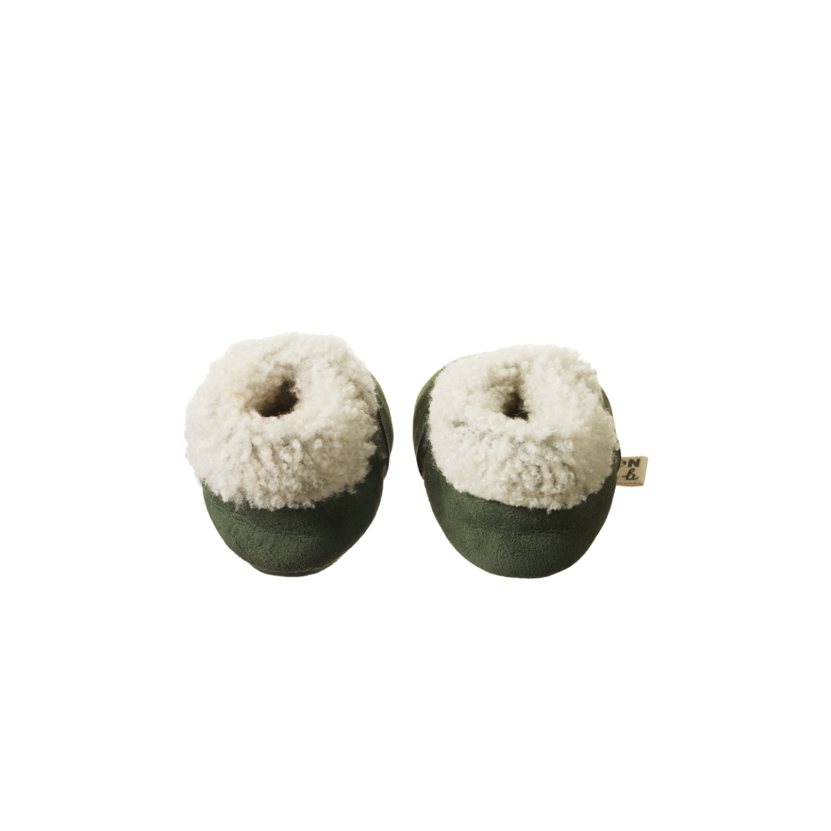 Nature Baby Lambskin Booties - Thyme