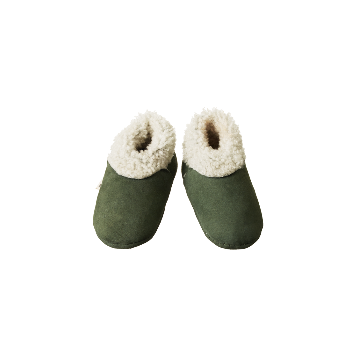 Nature Baby Lambskin Booties - Thyme