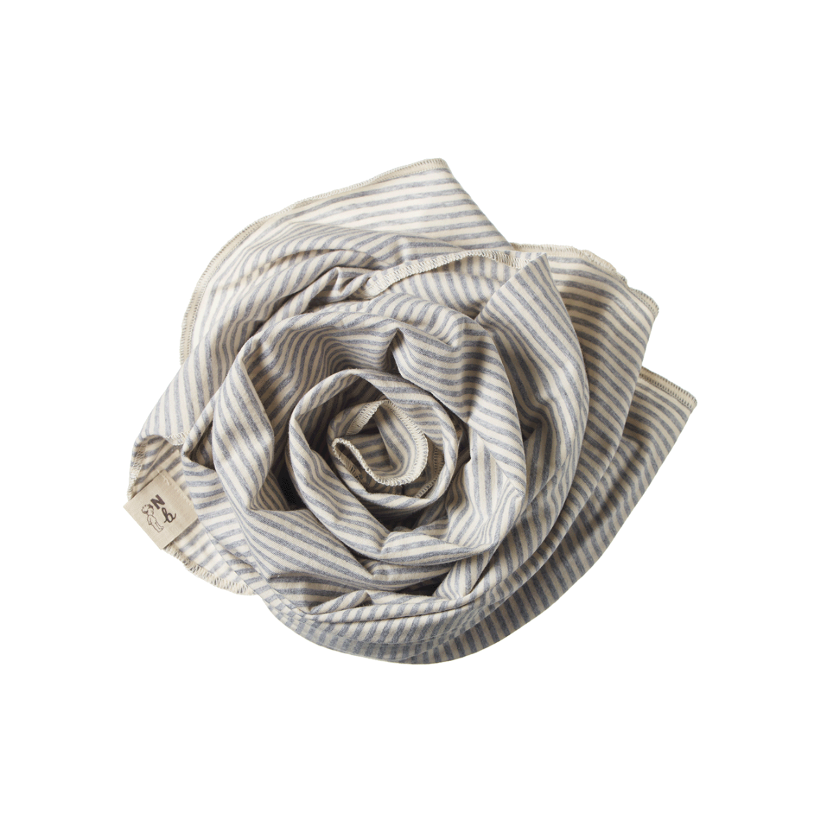 Nature Baby Cotton Wrap Grey Marl Stripe