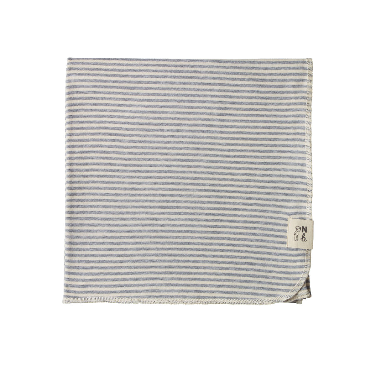 Nature Baby Cotton Wrap Grey Marl Stripe