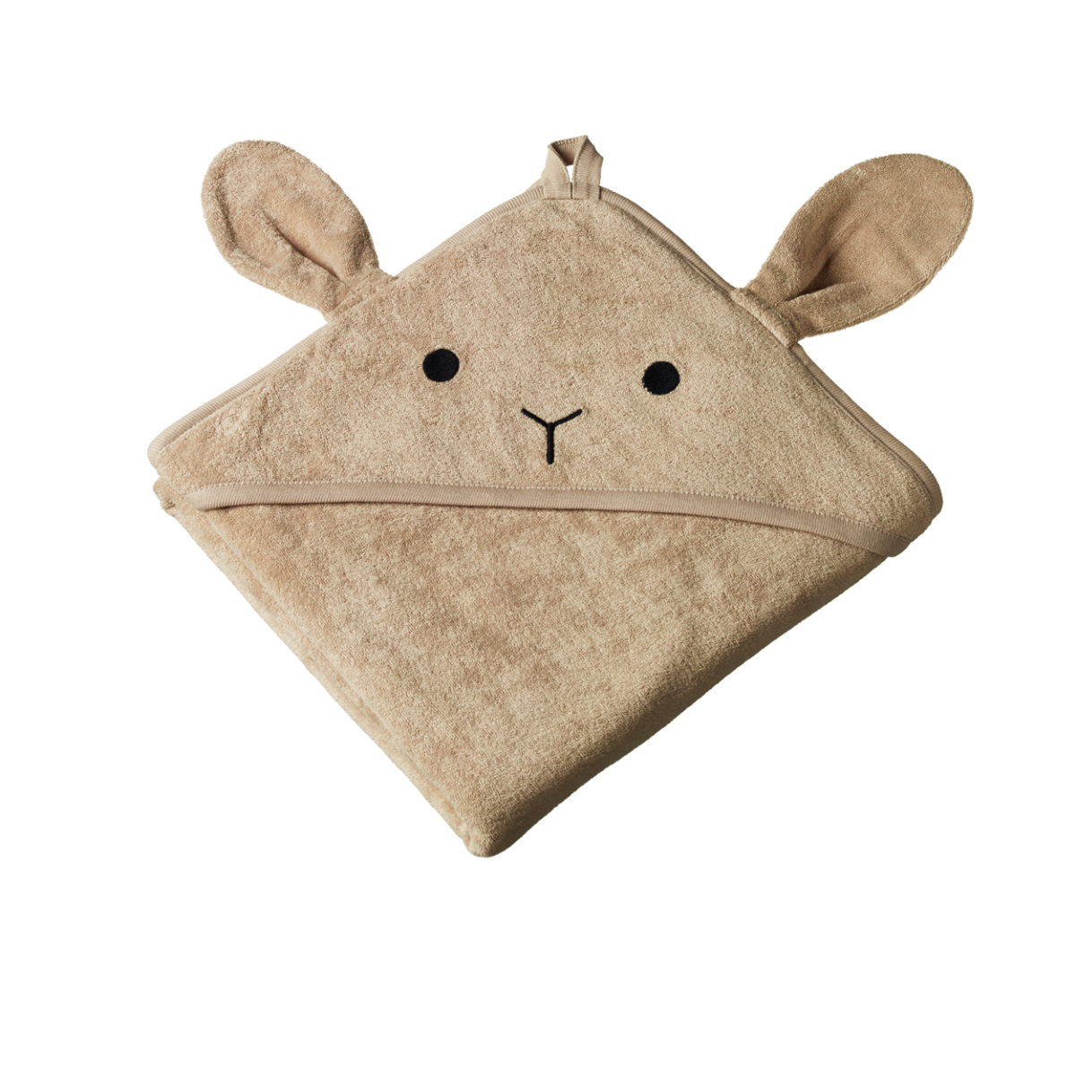 Nature Baby Bunny Hooded Bath Towel Nougat