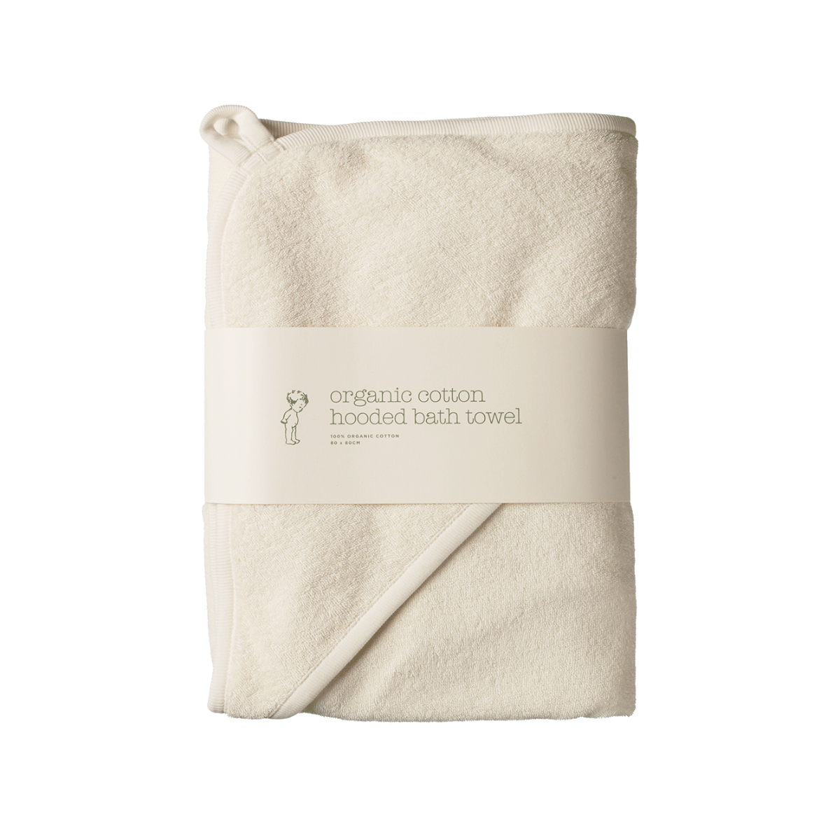 Nature Baby Hooded Bath Towel - Natural