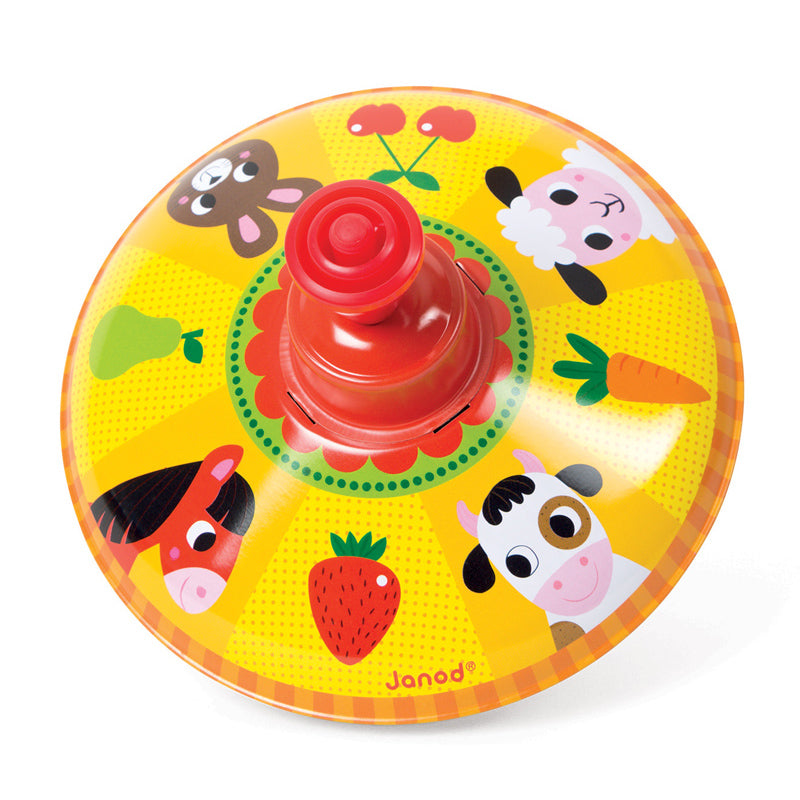 Janod - Farm Spinning Top
