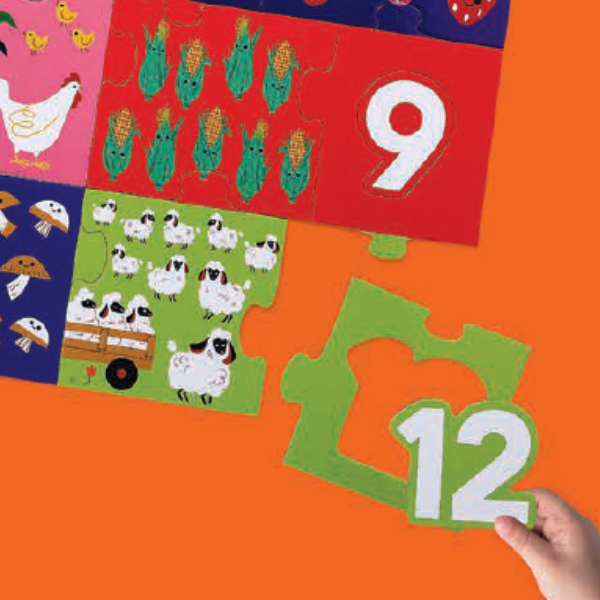 Let's Learn Puzzle 36pc - Barnyard 123 - by Crocodile Creek