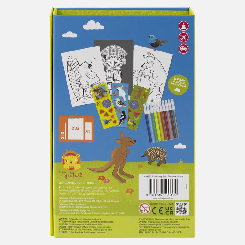 Tiger Tribe - Colouring Set - Aussie Animals
