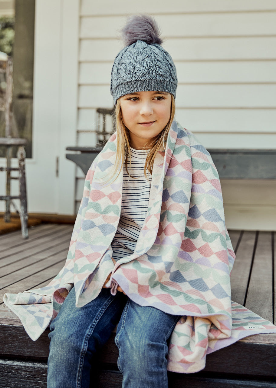 UIMI | Beau Merino Wool Blanket - Lilac