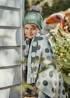 UIMI | Dotty Merino Wool Blanket - Cornflower