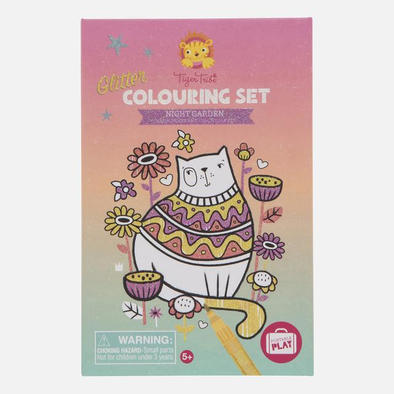 Glitter Colouring Set - Night Garden by Tiger Tribe