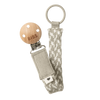 BIBS Pacifier Clip - Sand/Ivory