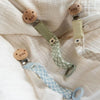 BIBS Pacifier Clip - Dark Oak/Vanilla