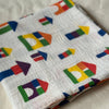 Golden Child Primary Colours Baby Swaddle - Build A Block