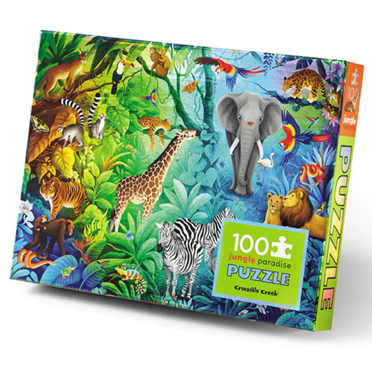 Crocodile Creek - Holographic Puzzle 100 pc - Jungle Paradise
