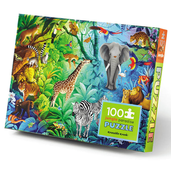 Crocodile Creek - Holographic Puzzle 100 pc - Jungle Paradise