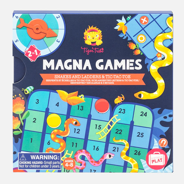 Tiger Tribe Magna Games -  Snakes & Ladders & TIC-TAC-TOE