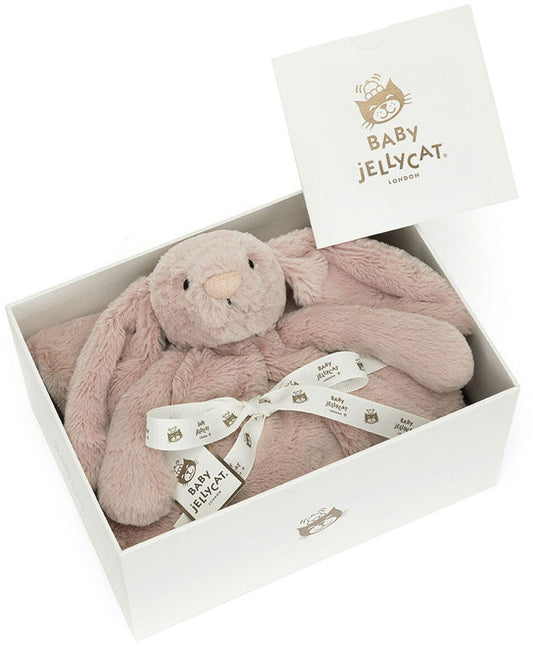 Jellycat Bashful Luxe Bunny Rosa Blankie