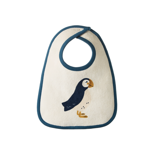 Nature Baby Reversible Bib Puffin Print