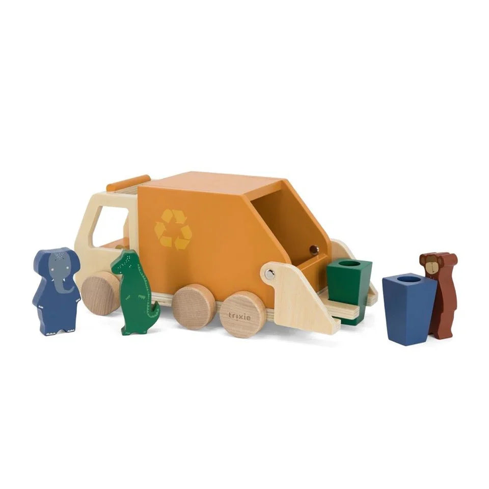 Trixie Wooden Animal Garbage Truck