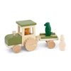 Trixie Wooden tractor with Trailor