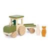 Trixie Wooden tractor with Trailor