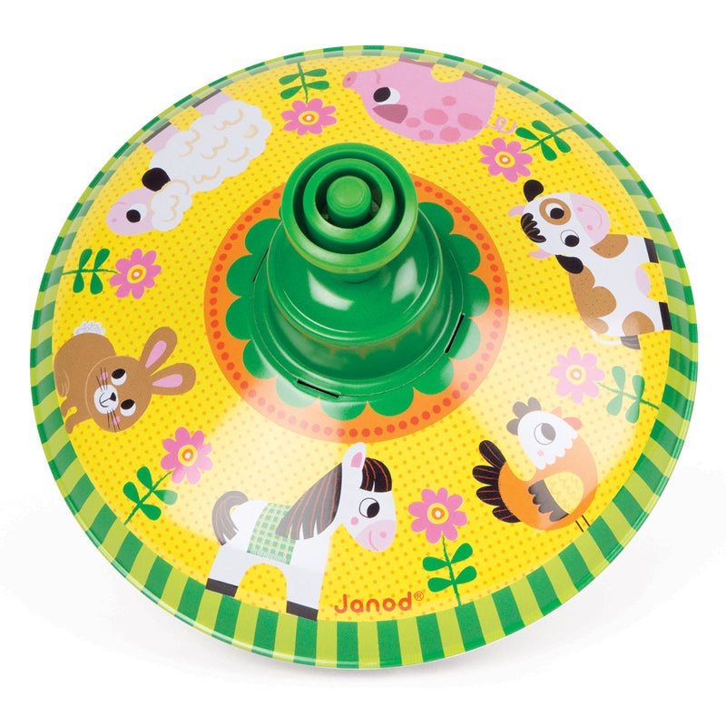 Janod - Farm Spinning Top