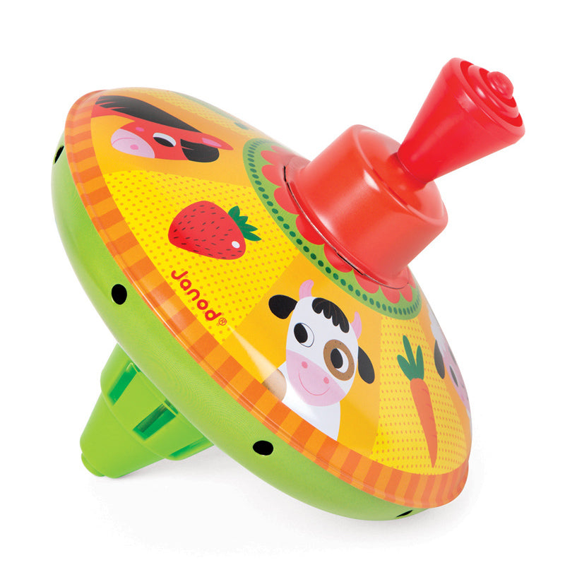 Janod - Farm Spinning Top