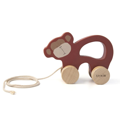 Trixie Wooden Pull Along Toy Mr.Monkey