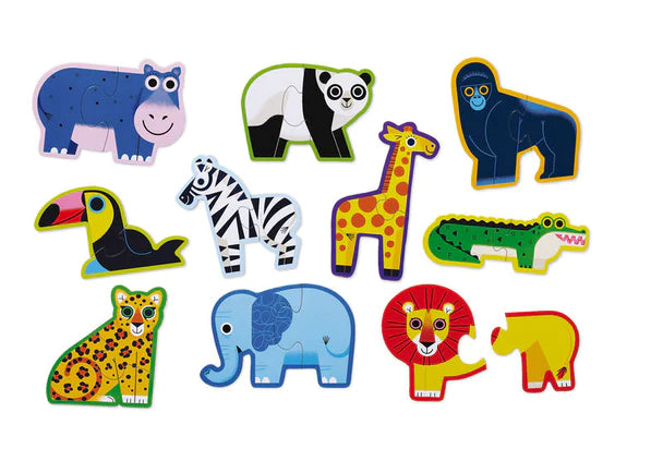 Let's Begin Puzzle (2 pc) - Jungle by Crocodile Creek