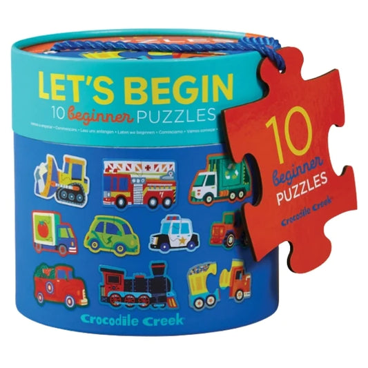 Let's Begin Puzzle 2 pc - Vehicles by Crocodile Creek