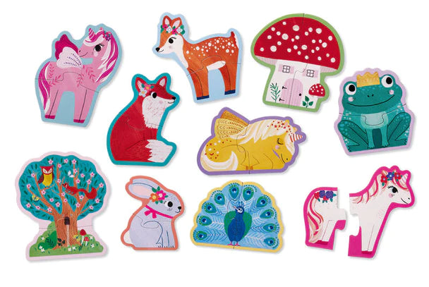 Let's Begin Puzzle (2 pc) - Unicorn by Crocodile Creek