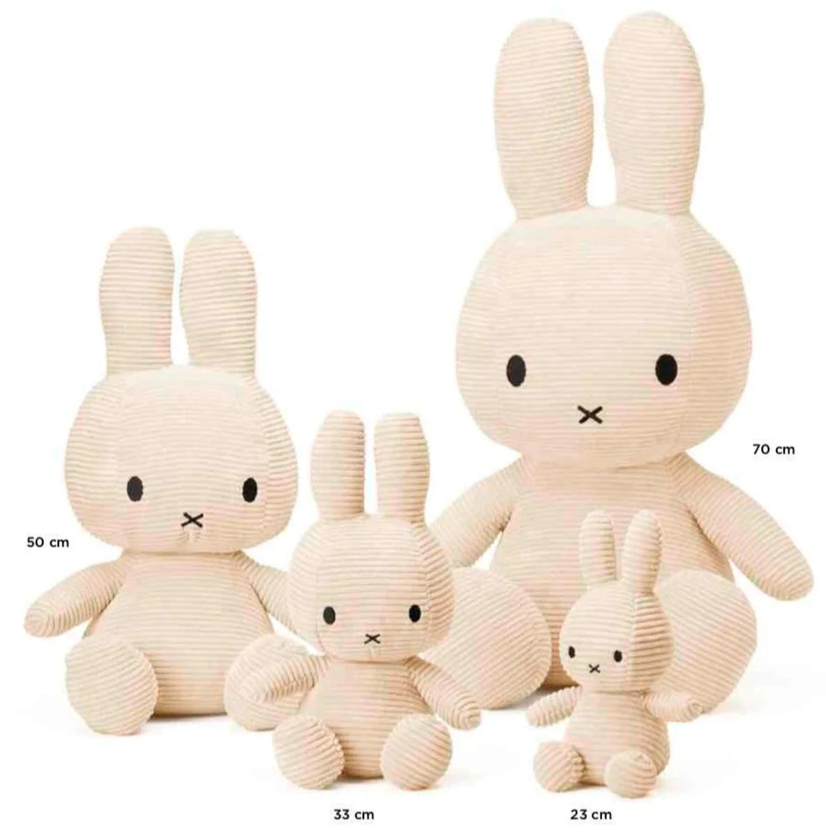 Miffy Plush - Sitting Corduroy Offwhite (23cm)