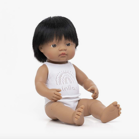 Miniland Baby Doll - Latin American Boy - 38cm