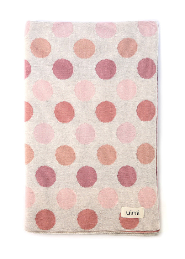 UIMI | Dotty Merino Wool Blanket - Sorbet