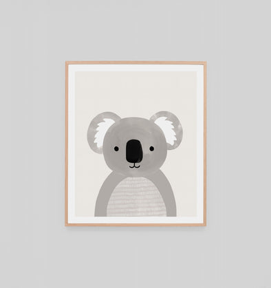 Furry Friend Neutral Print - Koala by Warranbrooke - 73x86cm