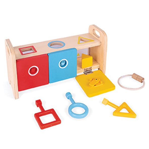 Janod - Essentials Shape Box with Keys