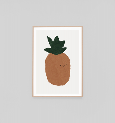 Fruit Friend - Pineapple Print by Middle of Nowhere