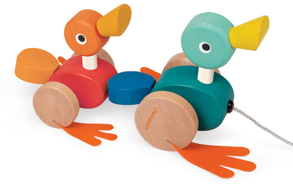 Janod - Duck Family Pull Along