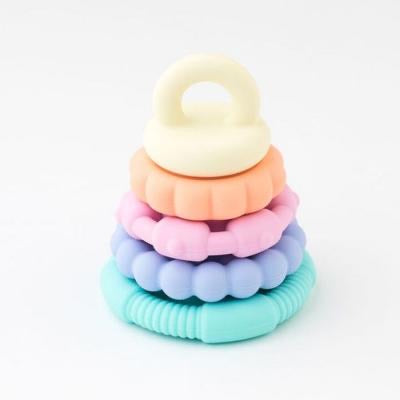 Rainbow Stacker & Teething Toy - Pastel