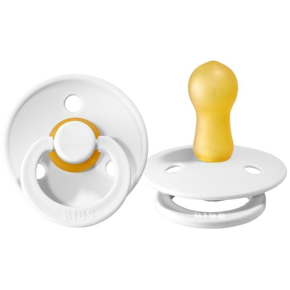 BIBS Dummies Twin Pack - White - Size 2