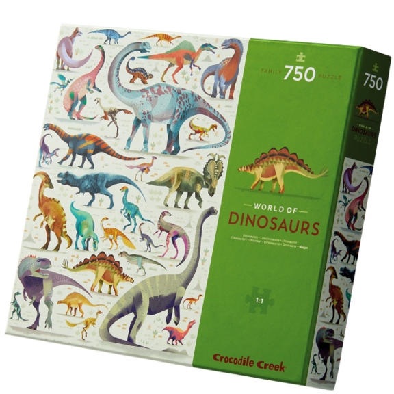 World of Puzzle 750pc - Dinosaurs by Crocodile Creek